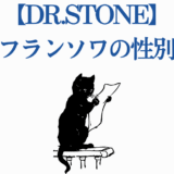 Dr.STONE フランソワの性別を考察する黒猫イラスト