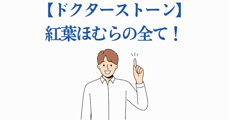 ドクターストーン 紅葉ほむら解説 男性イラスト