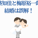 安冨知佳と梅原裕一郎の結婚誤解ニュースイラスト