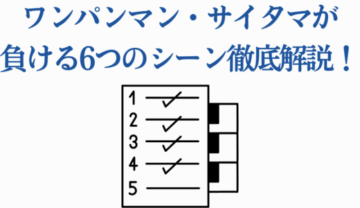 ワンパンマン・サイタマが負ける6つのシーン徹底解説！何巻何話？
