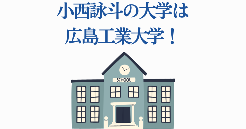 小西詠斗の大学は広島工業大学！学校イラスト付き情報画像