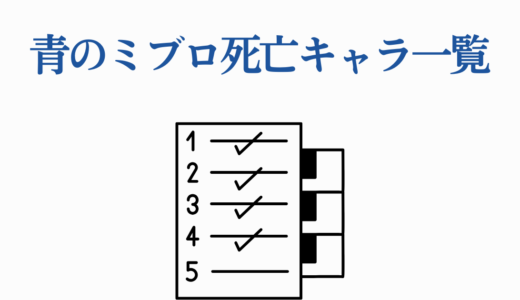 青のミブロ死亡キャラ一覧【全7名】死因・死亡シーンを徹底解説！